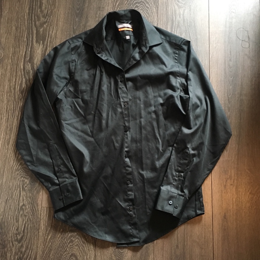 Black button down dress shirt